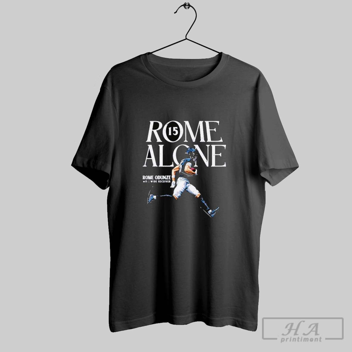 Rome Odunze Wide Receiver Alone Chicago Bears Long Sleeve Premium Look