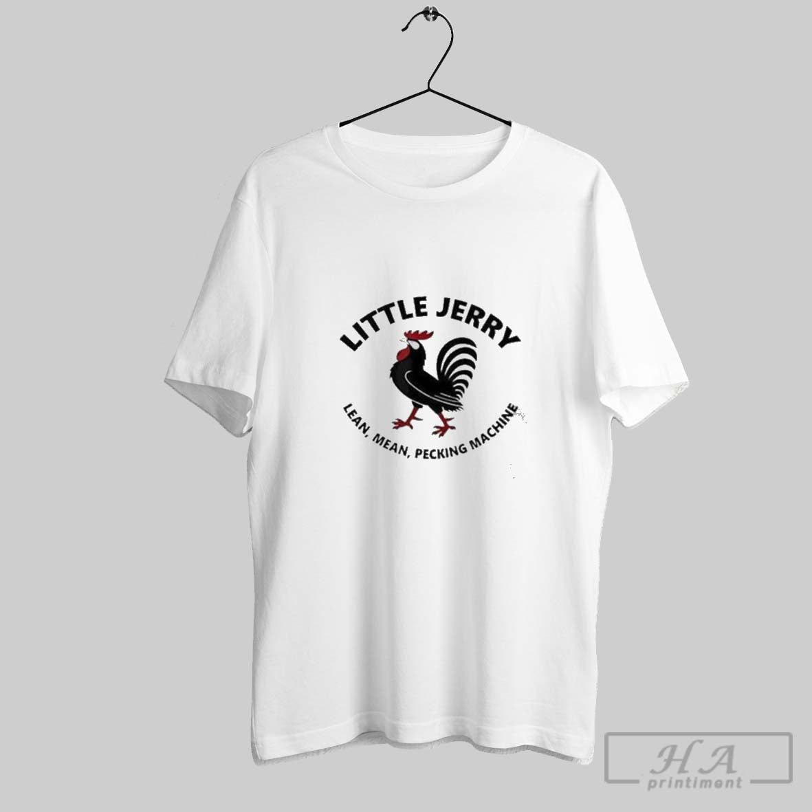 Rooster Little Jerry Lean Mean Pecking Machine Sweatshirt Premium Look
