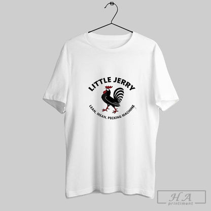 Rooster Little Jerry Lean Mean Pecking Machine Sweatshirt Premium Look