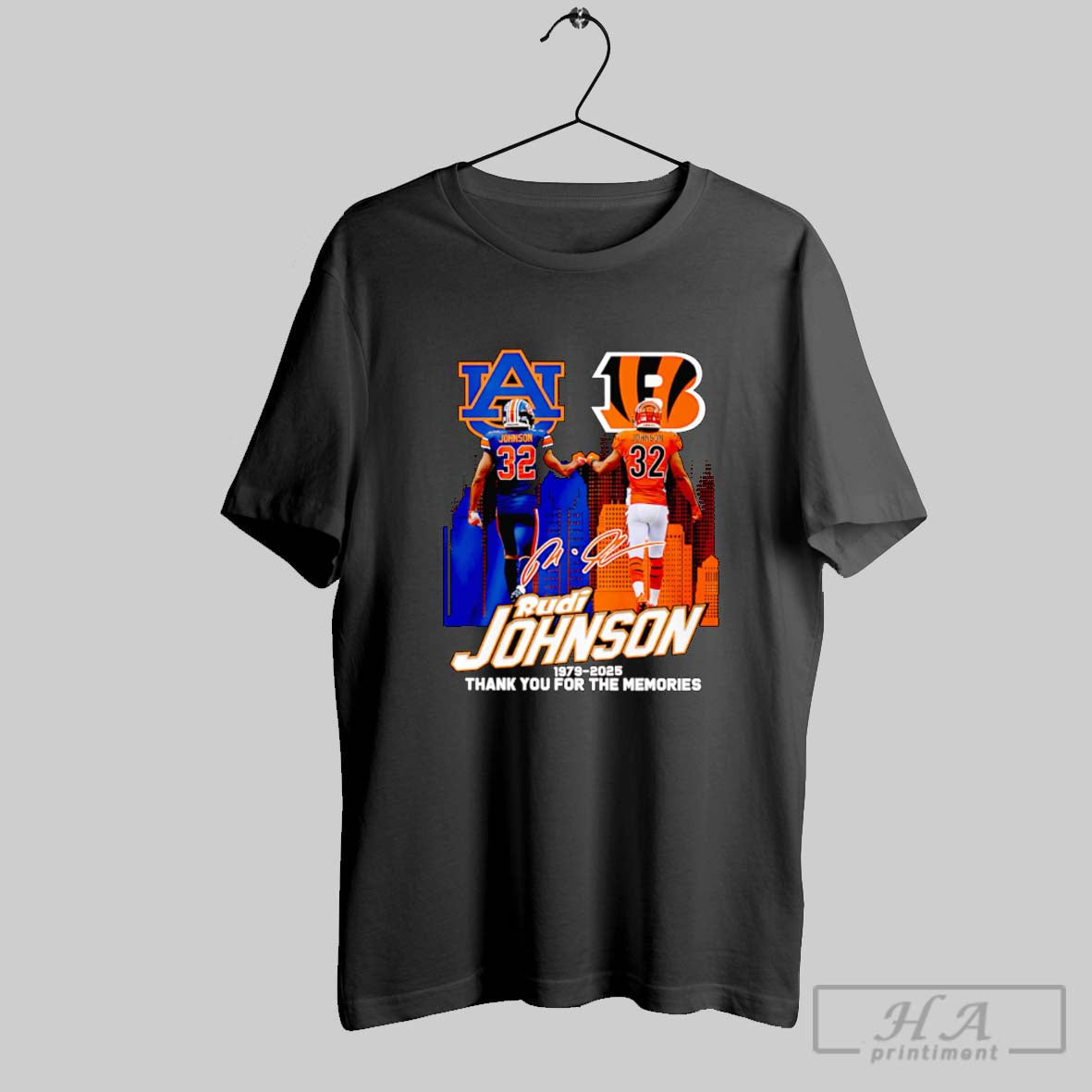 Rudi Johnson 1979 2025 Thank You Memories Tee Elegant Collection