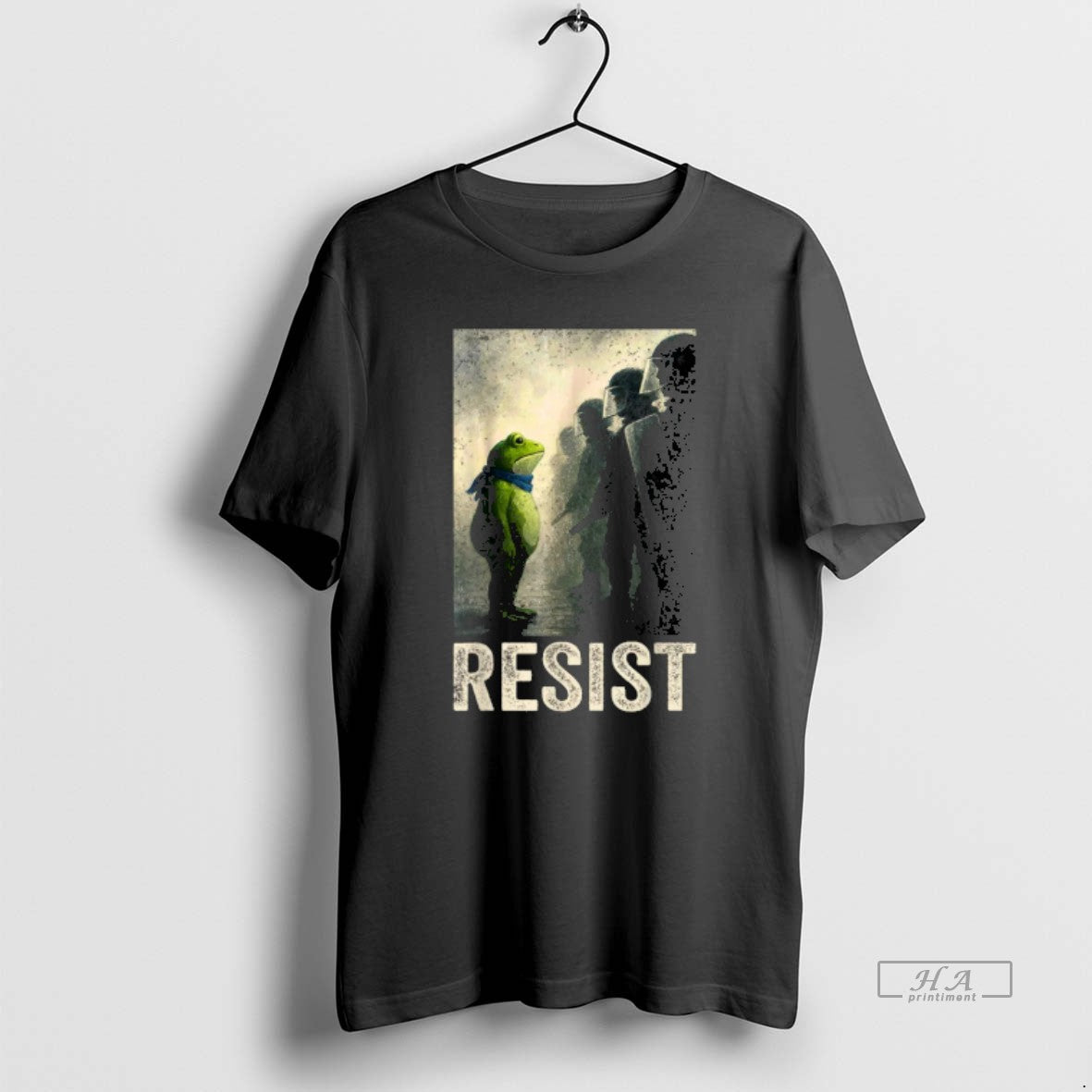 Sad Resist Frog Portland Frog Protest Shirt Classic Apparel