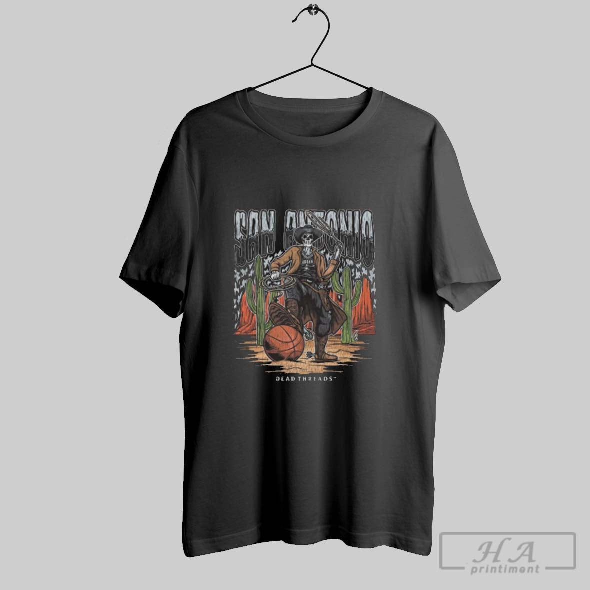 San Antonio Spurs Basketball Dt Skeleton Tank Top Classic Fashion