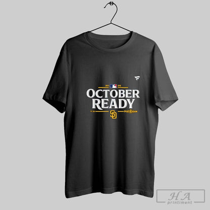 San Diego Padres October Ready 2025 Mlb Postseason TShirt Stylish