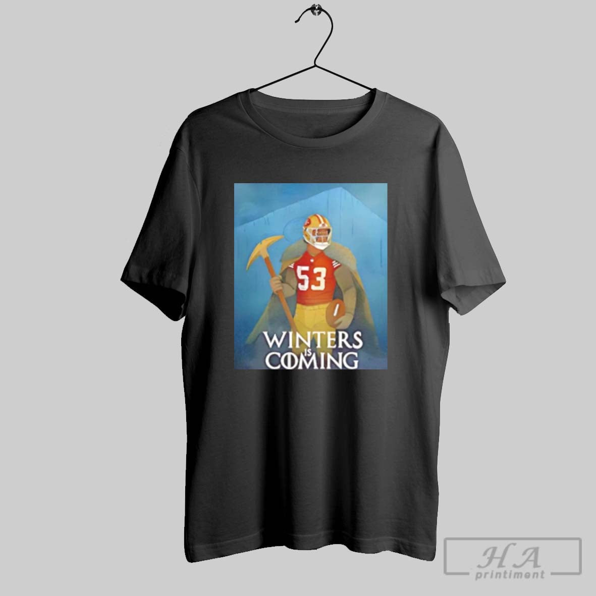 San Francisco 49Ers Winters Is Coming Sweatshirt Modern Art