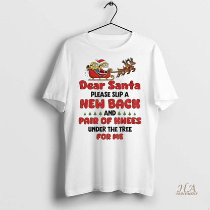 Santa Claus And Minion Dear Santa Please Slip New Back And Pair
