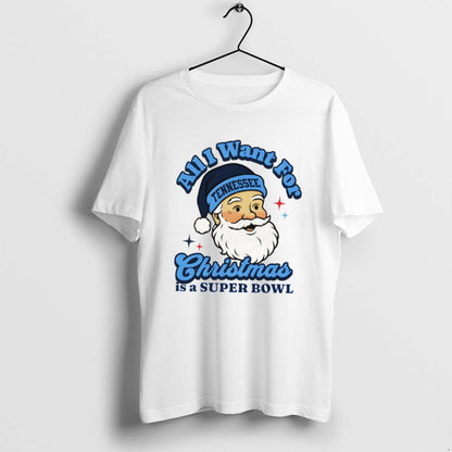 Santa Tennessee Football All I Want Is Super Bowl Hoodie Classic Gift