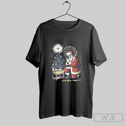 Santa Claus Every Knee Shall Bow Philippians Hoodie Exclusive Style