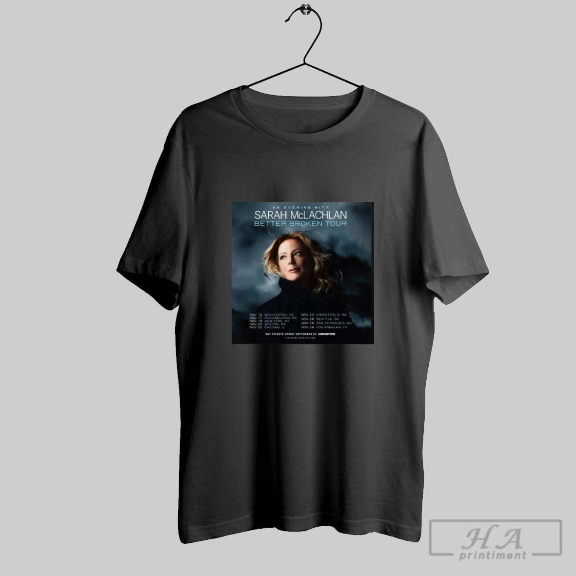 Sarah Mclachlan Launching Better Broken Tour 2025 Tee Premium Outfit