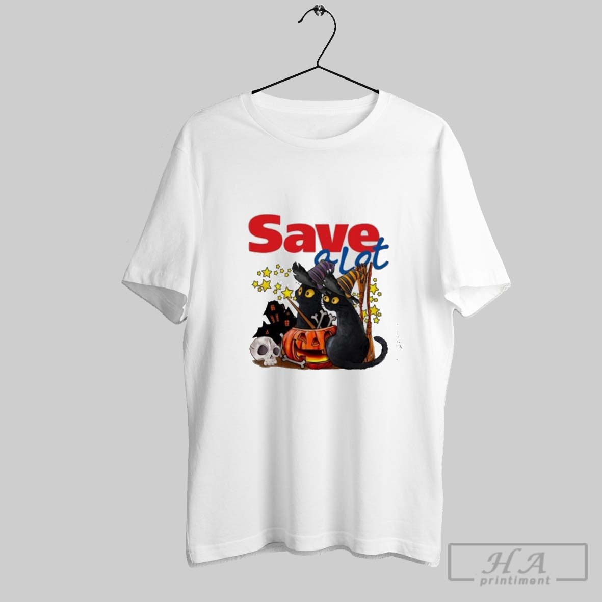 Save Lot X Black Cat Witch Halloween 2025 Sweatshirt Classic Merch