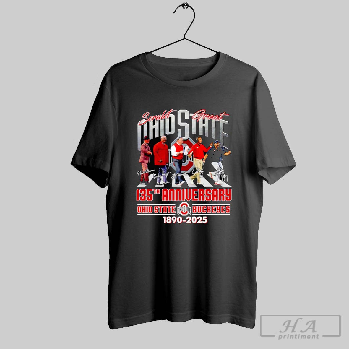 Scarlet Great Ohio State 135Th Anniversary 1890 2025 Shirt Retro