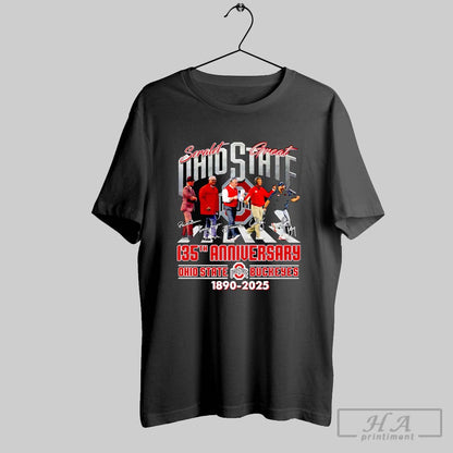 Scarlet Great Ohio State 135Th Anniversary 1890 2025 Shirt Retro