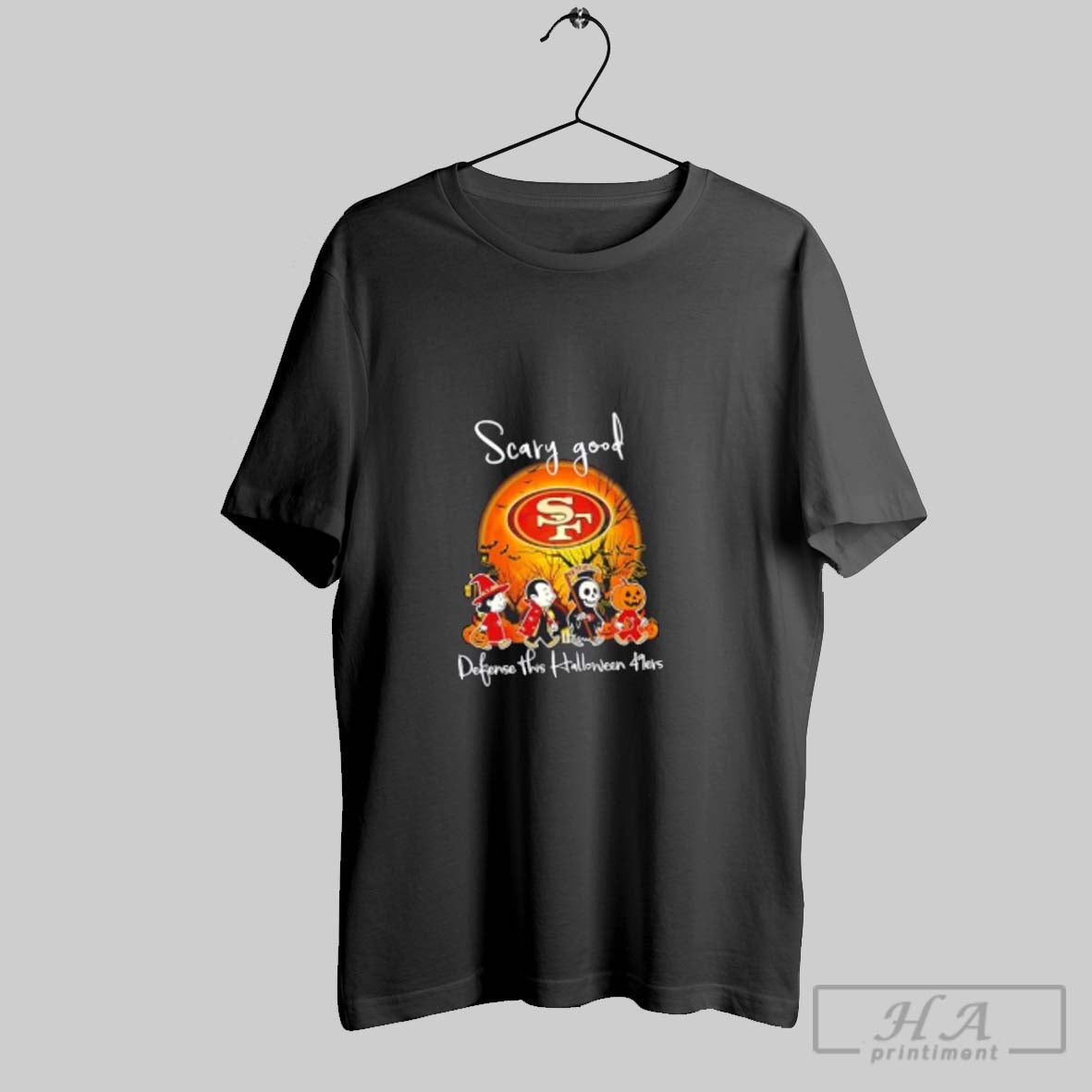 Scary Good Defense This Halloween San Francisco 49Ers Football Tee