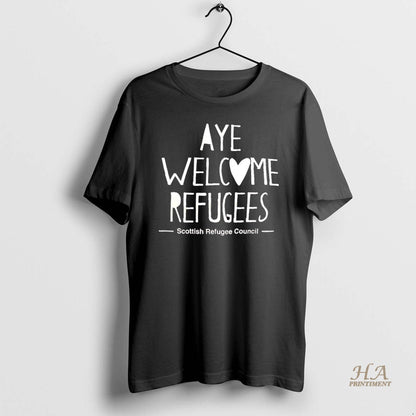 Scottish Refugee Council Aye Welcome Refugees Shirt Authentic Design