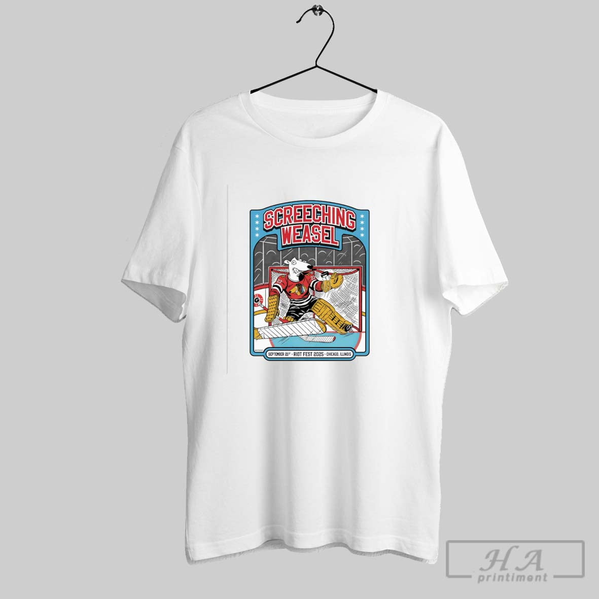 Screeching Weasel Chicago Hockey Sweatshirt Modern Collection