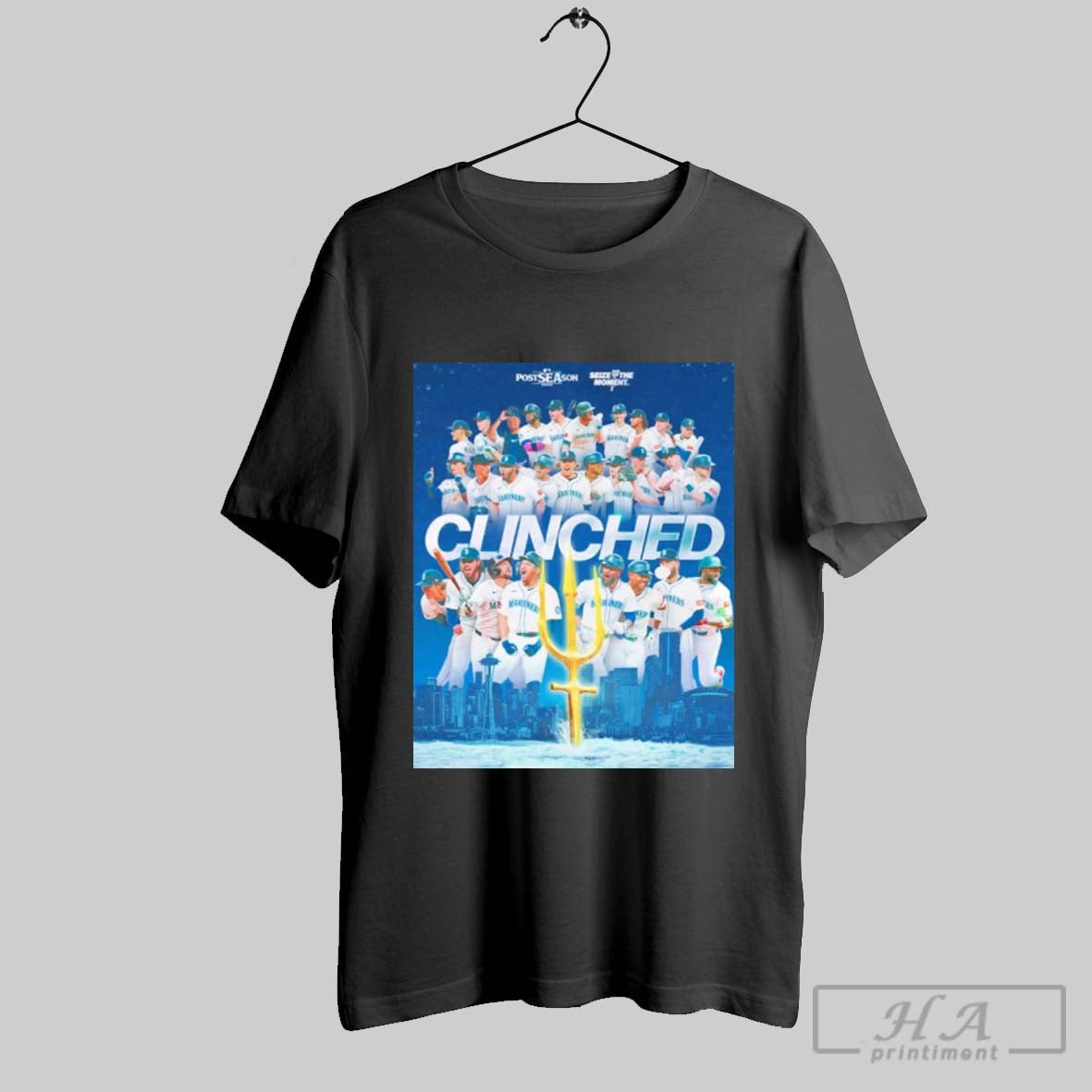 Seattle Mariners 2025 Postseason Al West Clinched Players Hoodie