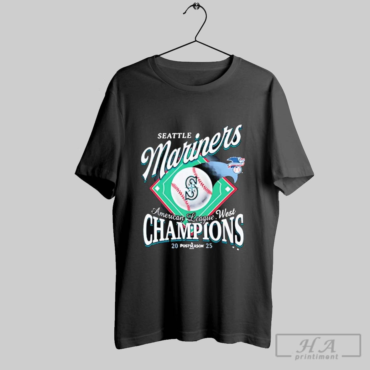 Seattle Mariners Al West Division Champions 2025 Long Sleeve Premium