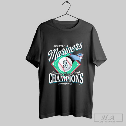 Seattle Mariners Al West Division Champions 2025 Long Sleeve Premium