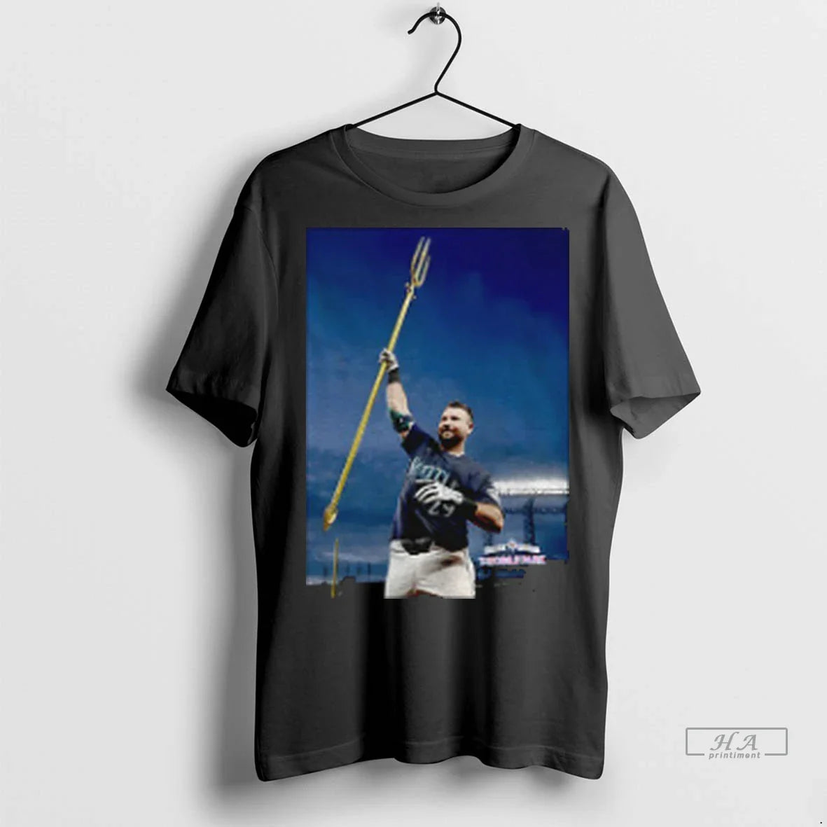 Seattle Mariners Cal Raleigh 60Th Home Run Holding Trident Big Dumper