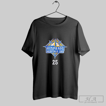 Seattle Mariners Hispanic Heritage Day 25 Logo Tee Authentic Art