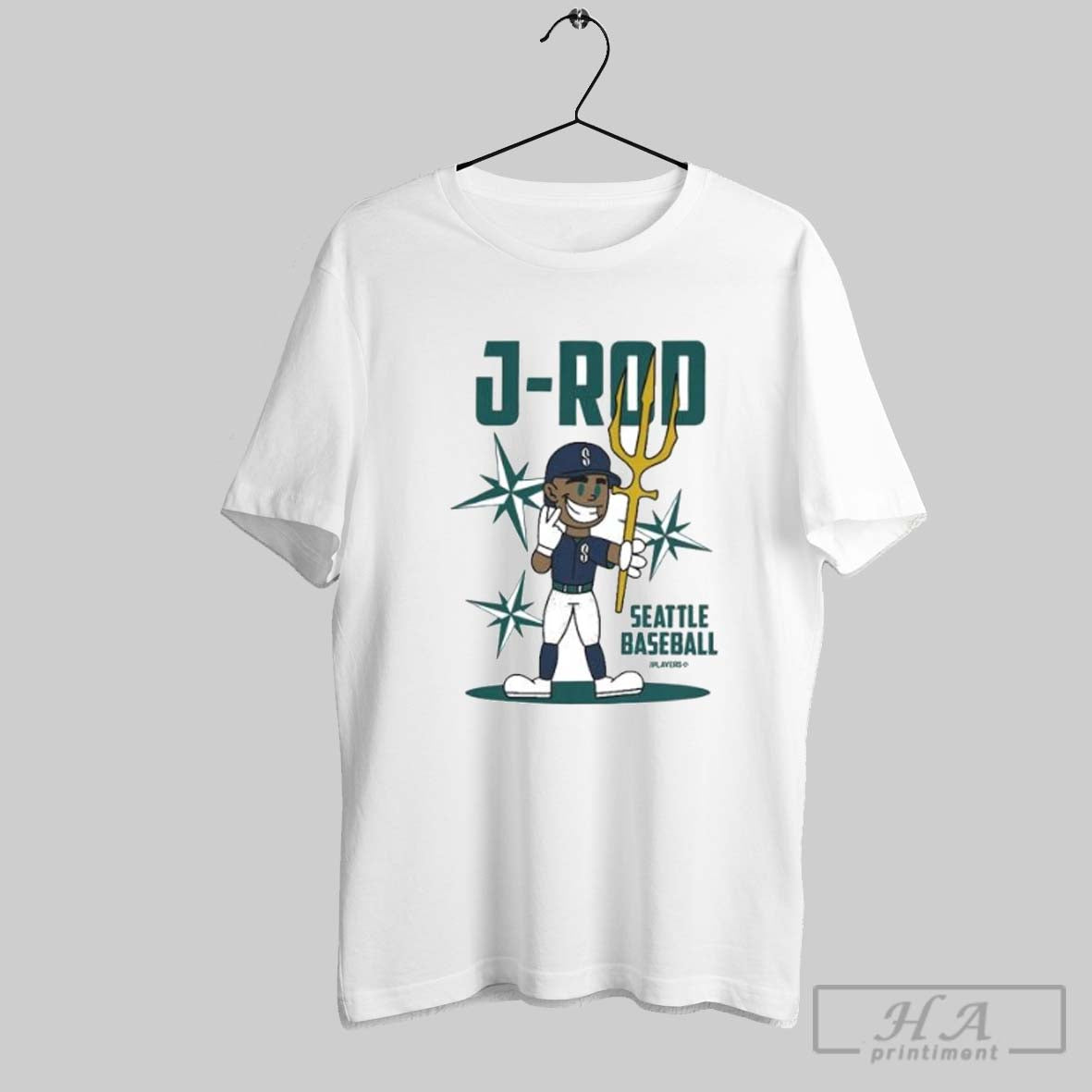 Seattle Mariners Julio Rodriguez J Rod Summer Cartoon Tee Retro Outfit