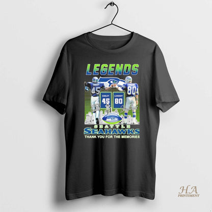 Seattle Seahawks Legends Easley X Largent Thank You Memories Skyline