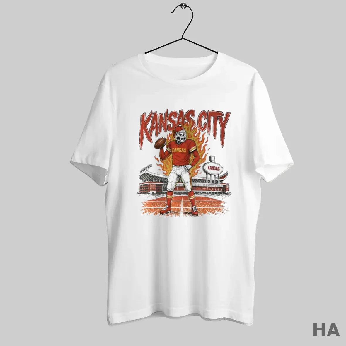 Skeleton Kansas City Chiefs Stadium Player Football Hoodie Retro