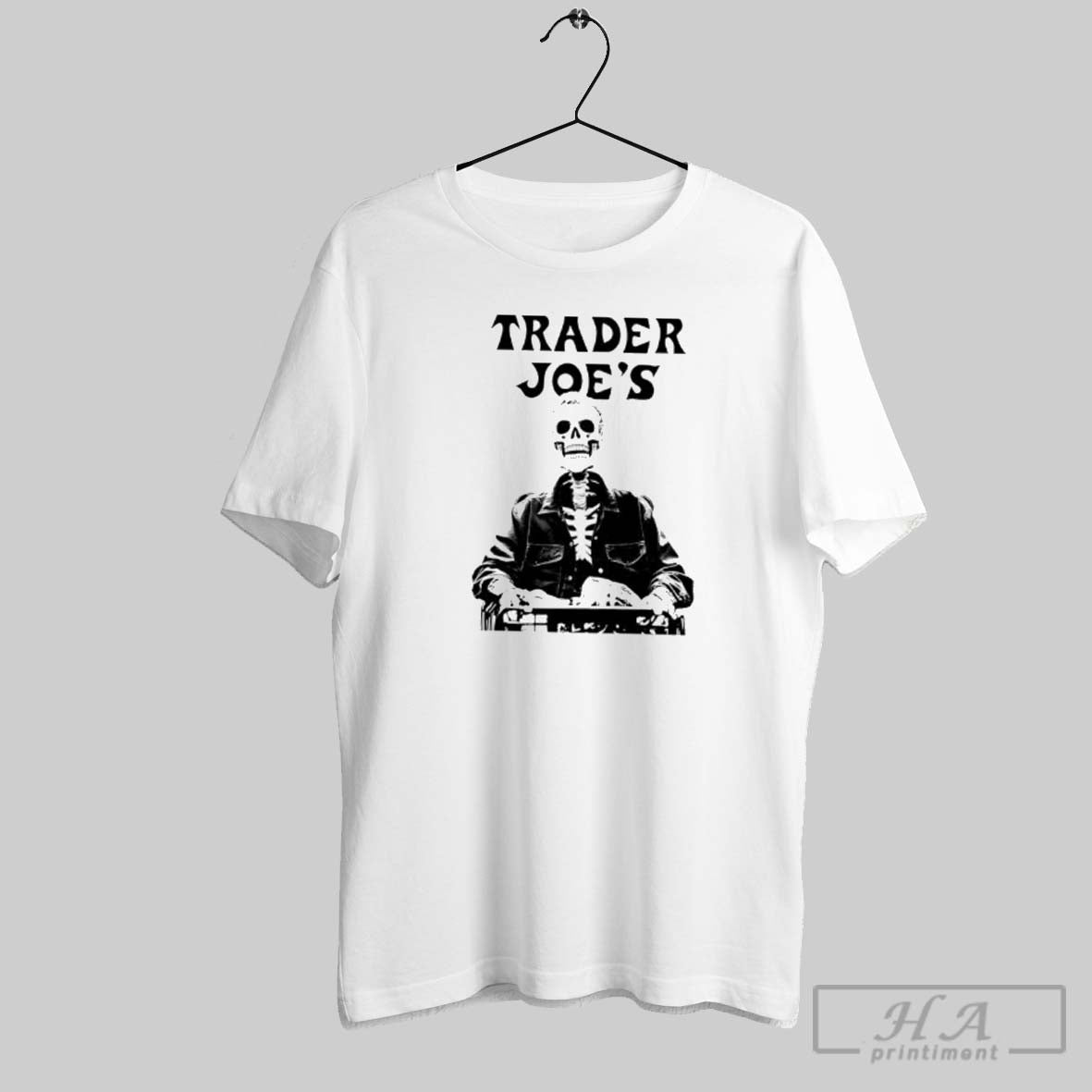 Skeleton Trader Joes TShirt Elegant Style