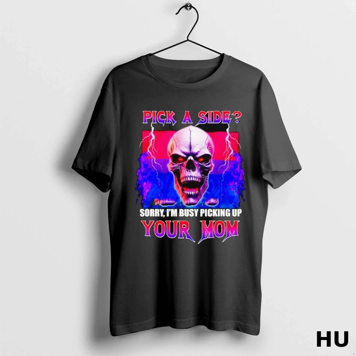 Skull Lgbt Pick Side Sorry Im Busy Picking Up Your Mom Tank Top