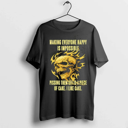 Skull Making Everyone Happy Is Impossible Pissing Them Off Is Piece