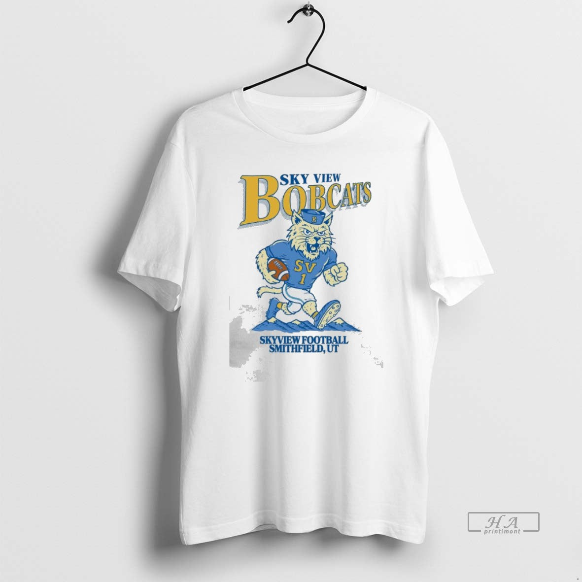 Sky View Bobcats Football Mascot 2025 Shirt Vintage Art