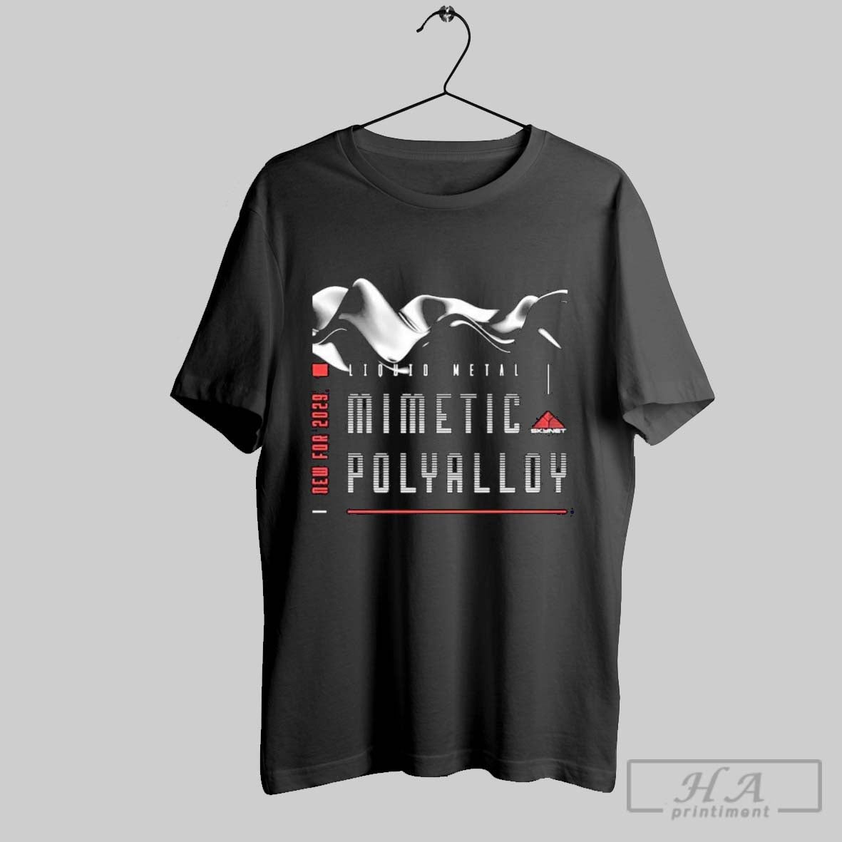 Skynet Mimetec Polyalloy Liquid Metal New 2029 Shirt Authentic Look