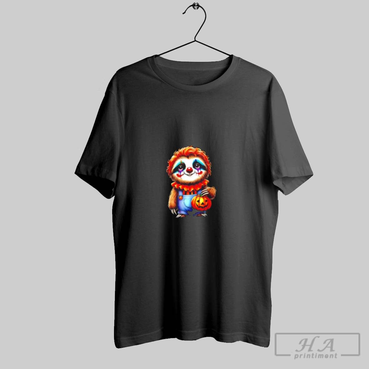 Sloth Cosplay Clown Halloween TShirt Modern Apparel