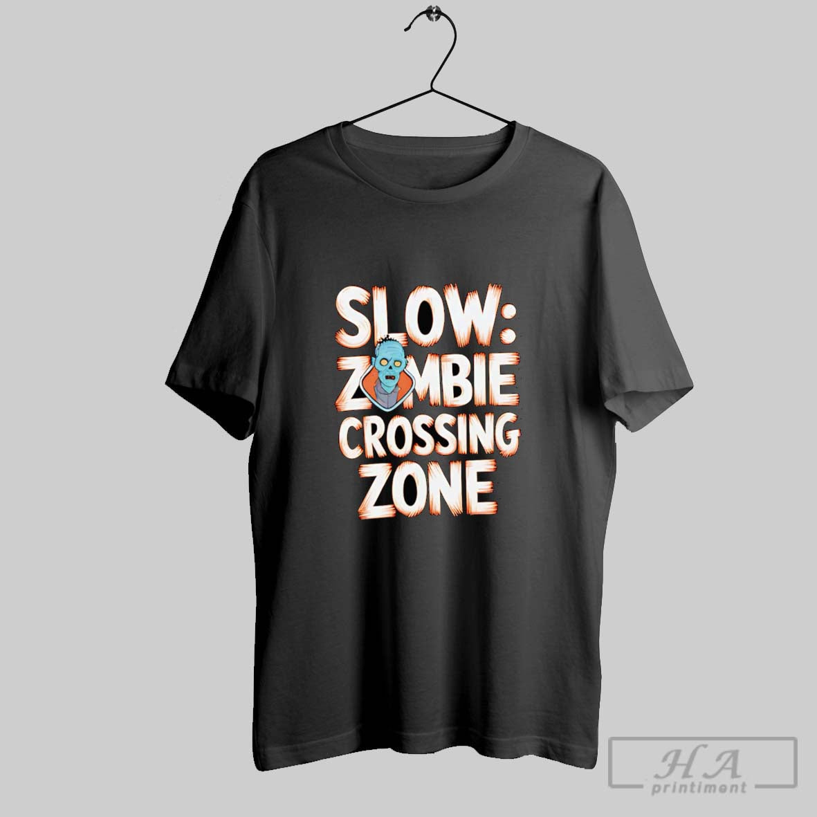 Slow Zombie Crossing Zone Long Sleeve Elegant Design
