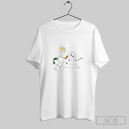 Snoopy And Woodstock Winter Snow Tee Designer Gift