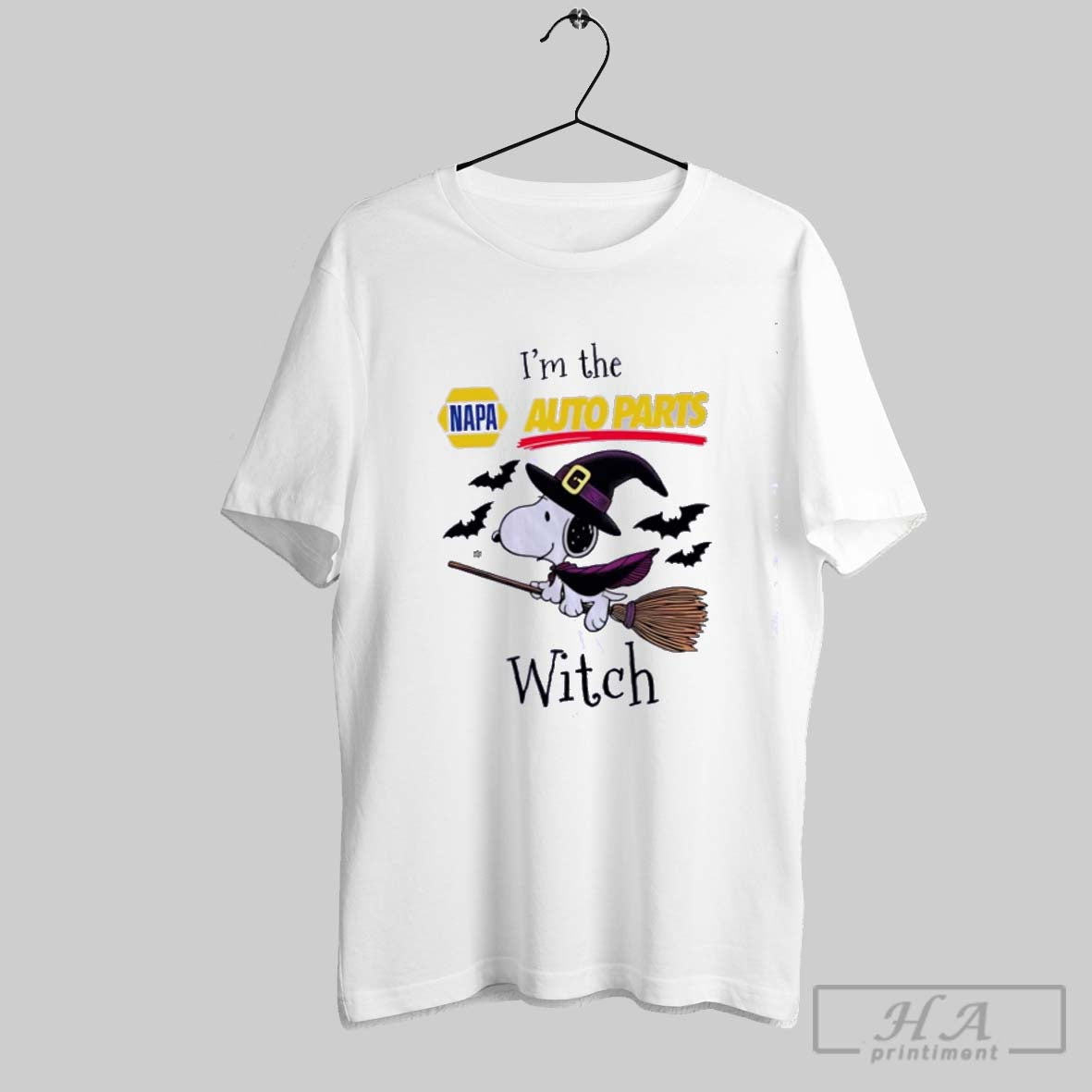 Snoopy Im Auto Parts Witch Halloween Shirt Designer Art