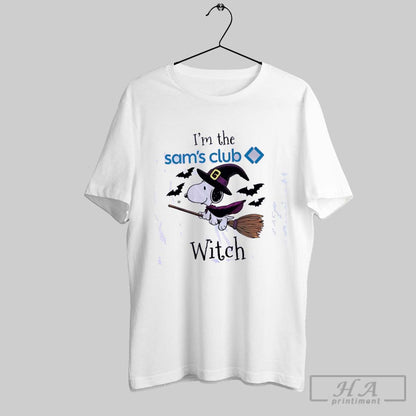 Snoopy Im Sams Club Witch Halloween TShirt Elegant Art