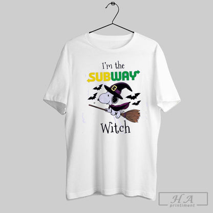 Snoopy Im Subway Witch Halloween TShirt Modern Gift