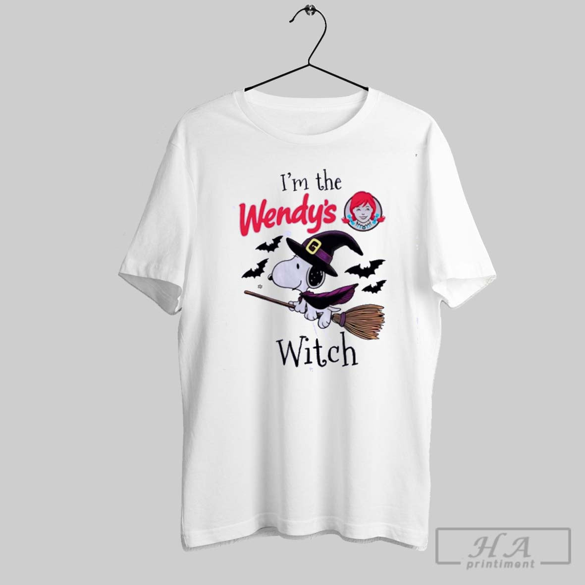 Snoopy Im Wendys Witch Halloween Tank Top Vintage Design