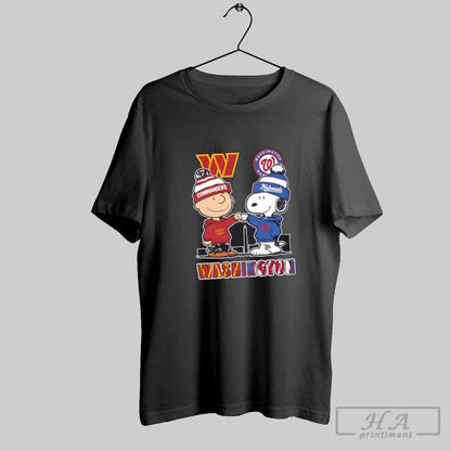 Snoopy And Charlie Brown Washington Sports Commanders X Nationals