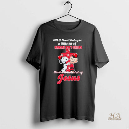 Snoopy And Charlie Brown Hug Cross Little Bit Kansas City Chiefs And