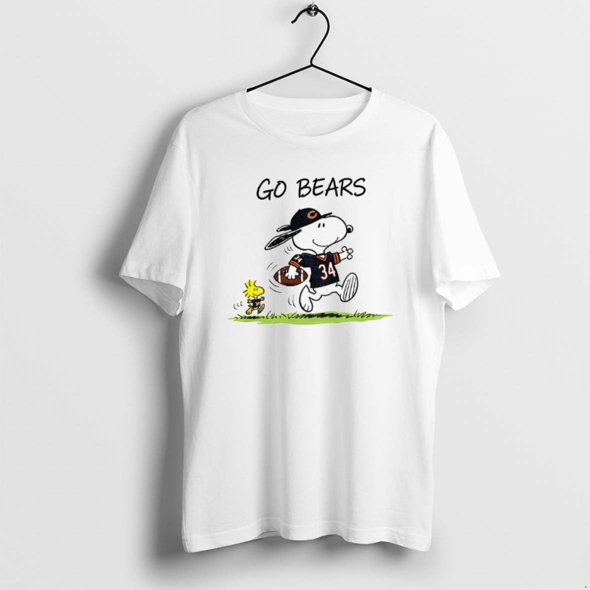 Snoopy And Woodstock Go Bears Chicago Bears Football Cartoon Tank Top