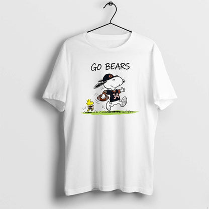 Snoopy And Woodstock Go Bears Chicago Bears Football Cartoon Tank Top