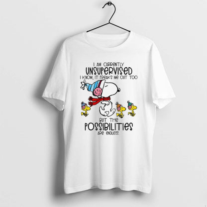 Snoopy And Woodstock I Am Currently Unsupervised I Know It Freaks Me
