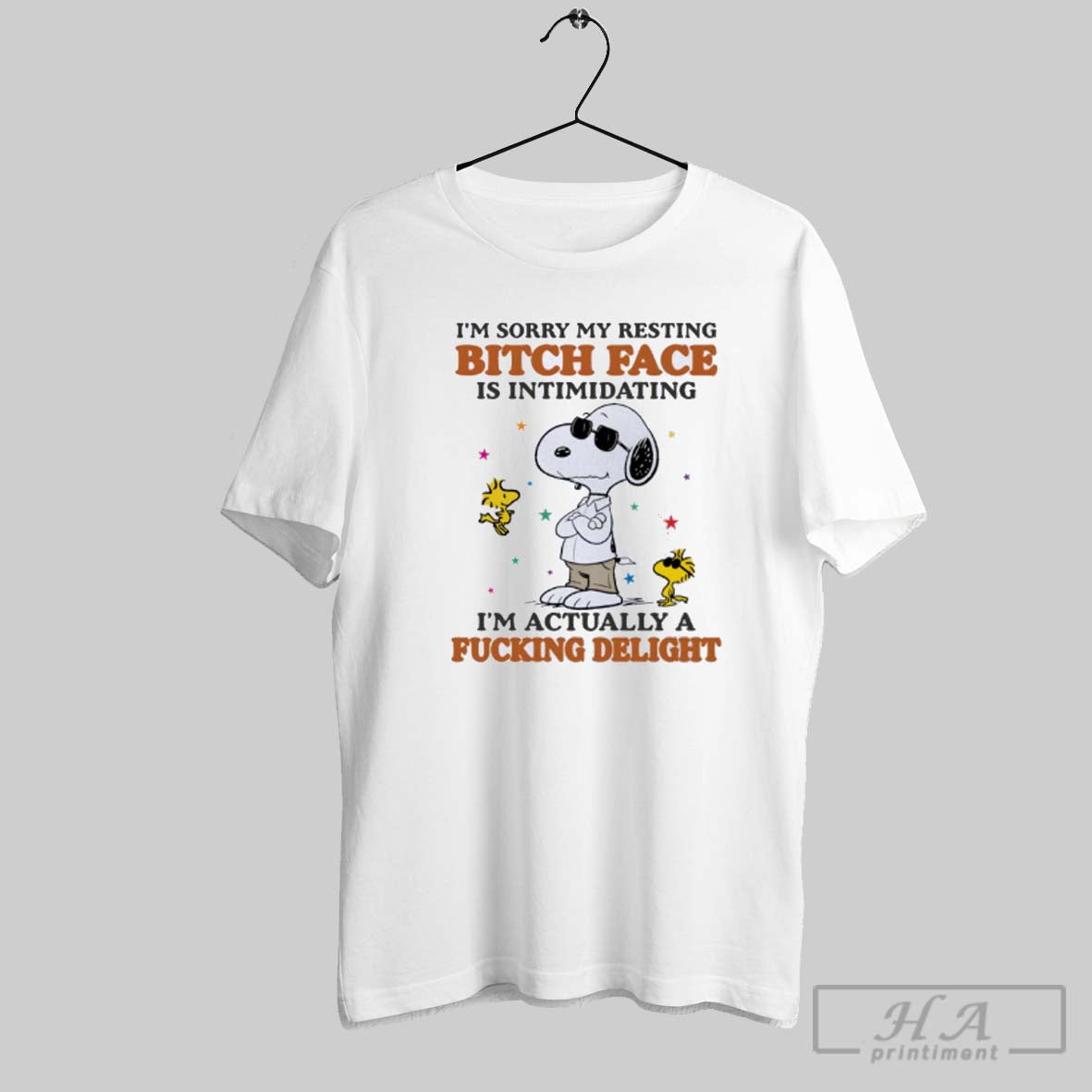 Snoopy And Woodstock Im Sorry My Resting Bitch Face Is Intimidating