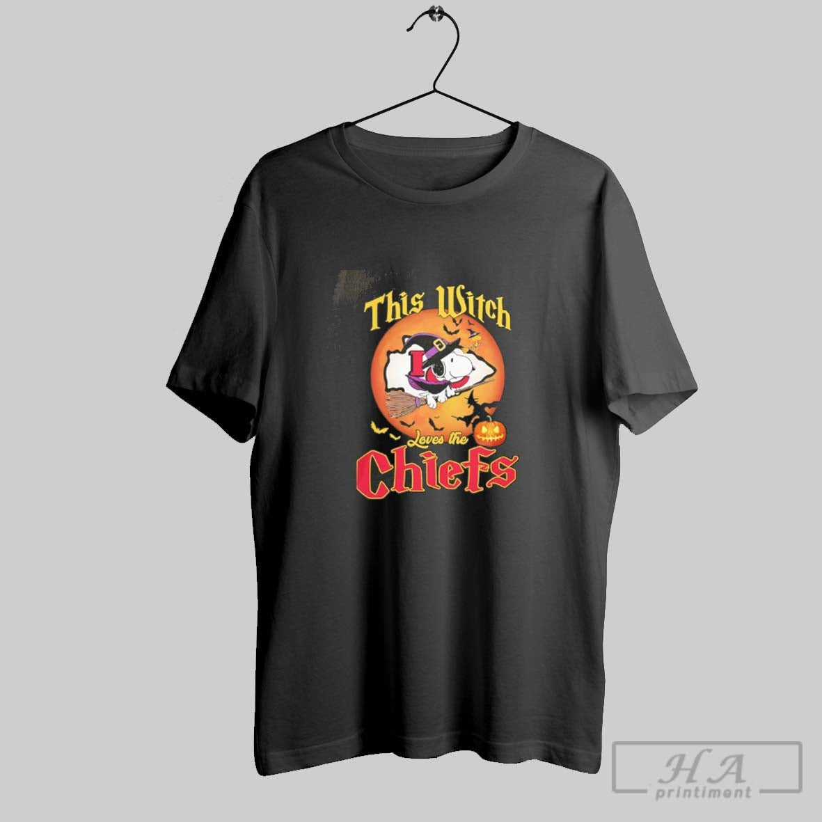 Snoopy This Witch Loves Kansas City Chiefs Halloween Long Sleeve