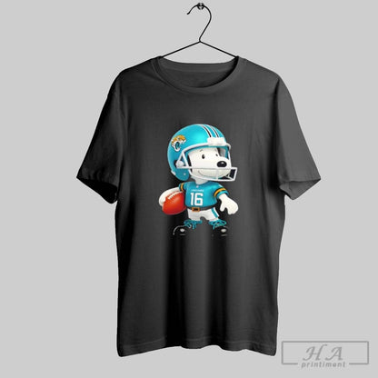 Snoopy Wearing Jacksonville Jaguars Football Hoodie Classic Collection