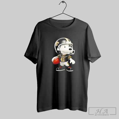 Snoopy Wearing New Orleans Saints Football Sweatshirt Stylish Art