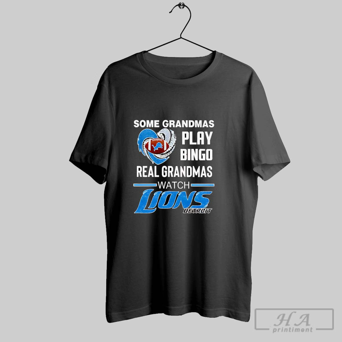 Some Grandmas Play Bingo Real Grandmas Watch Detroit Lions Hoodie