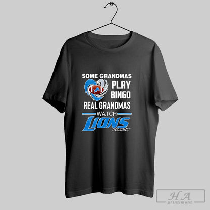 Some Grandmas Play Bingo Real Grandmas Watch Detroit Lions Hoodie