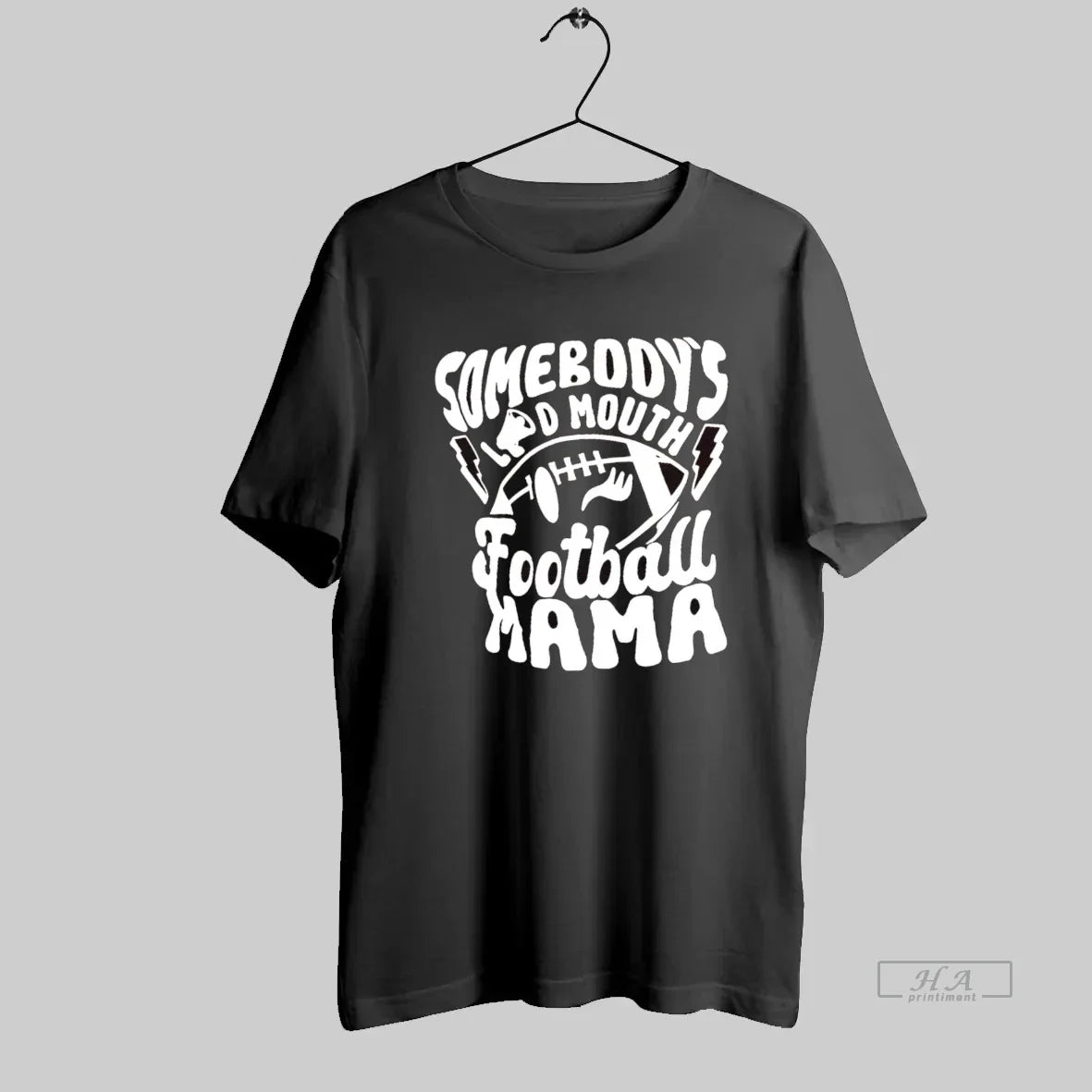 Somebodys Loud Mouth Football Mama Tank Top Vintage Look